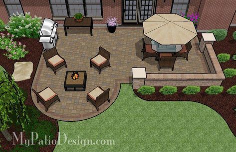 Patio Plan, Wedding Backyard Ideas, Outdoor Patio Ideas Backyards, Patio Plans, Pavers Backyard, Backyard Layout, Patio Layout, Diy Backyard Patio, Patio Pavers Design