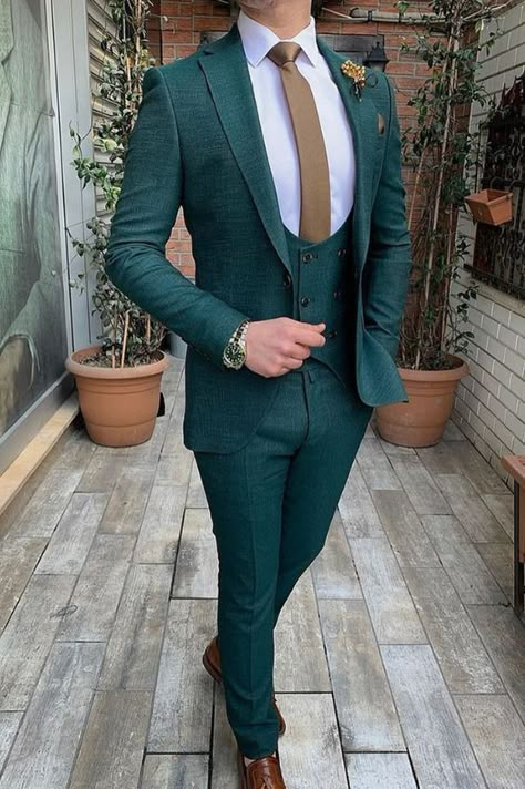 Cot Pent Man, Taksido Suit For Groom, Men’s Suits For Wedding, Designer Tuxedo Men Grooms, Men Wedding Clothes, Mens Three Piece Suit, Suits For Men Wedding, 3 Piece Suit Men, Suit For Men Wedding