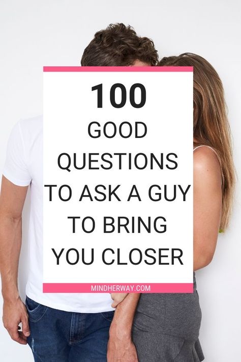 A list of 100 important questions to ask a guy you like to get to know him better and help you grow closer together. These 100 questions to ask him will help you understand his thoughts and what's important to him. Start a conversation and bring up these questions to ask your crush, boyfriend or husband. #relationship #relationshipgoals #communication #relationshiptips #couples Questions To Ask Him, Questions To Ask Your Crush, Good Questions To Ask, 100 Questions To Ask, Boyfriend Questions, Dating A Married Man, Questions To Ask A Guy, Text Conversation Starters, Things To Talk About