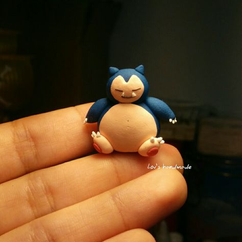 Snorlax Clay Art, Clay Pokemon Figures, Snorlax Clay, Pokemon Clay Art, Polymer Clay Projects Diy, Clay Pokemon, Snorlax Pokemon, Pokemon Arceus, Pokemon Snorlax