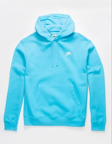 Cute Sweatshirts Nike, Colorful Nike Hoodies, Light Blue Nike Sweatshirt, Teal Nike Hoodie, Light Blue Nike Hoodie, Nike Hoodie Colors, Cute Nike Hoodies, Preppy Hoodies, Nike Blue Hoodie