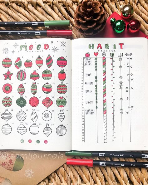 Bullet Journal Tracker Ideas, Journal Tracker Ideas, Bujo Trackers, Ideas For Bullet Journal, Bullet Journal Christmas, December Bullet Journal, Journal Tracker, Habit Tracker Bullet Journal, Tracker Ideas