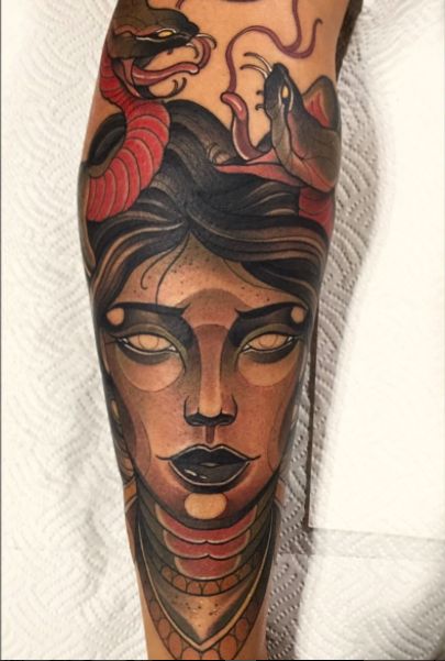 Mendoza Tattoo, Medusa Tattoo, Neo Traditional, My Tattoo, Mendoza, Traditional Tattoo, Tattoo Inspo, Portrait Tattoo, Tattoos