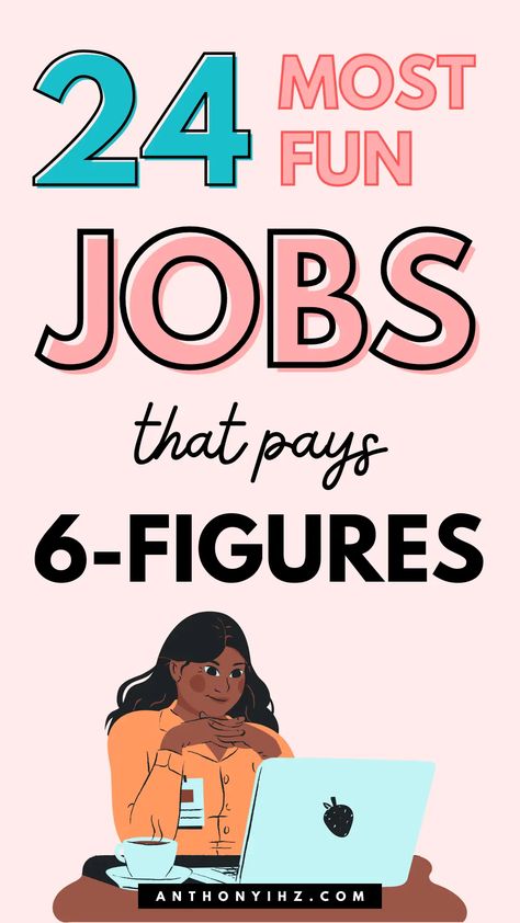 Do you know that there are jobs that are fun and they pay well? You can get a job on something you love doing that is fun with the list of jobs outlined in this post. See these 24 most fun jobs that pay well. So whether you're looking for low-stress jobs that are fun, fun work-from-home jobs that pay well, or fun ways to make money online, this is a huge list of the best high paying jobs that are fun Fun Jobs, Unique Jobs, Good Paying Jobs, Job Quotes, Proofreading Jobs, Best Online Jobs, Tech Job, Jobs For Women, Creative Jobs