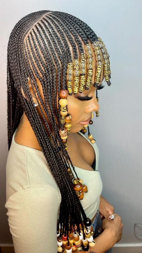 Beads And Braids Women, All Up Hairstyles Braids, Bead Hairstyle, African Cornrows, Beaded Hairstyles, Hair Ideas Braids, Beaded Braids, Cornrows With Beads, Southern Hair