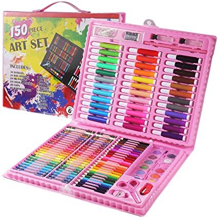 Kids Art Kit, Painting Set, Portable Art Kit, Traveling Art Kit, Color Pencils, Drawing & Painting Kit, Art Sets For Kids, Art Kits For Kids, Sketching Tools