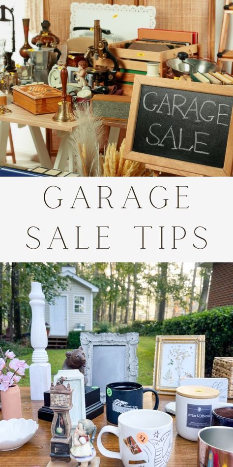 Organize A Yard Sale, Garage Sale Ideas Display Creative, Yard Sale Set Up Ideas, Garage Sale Set Up Ideas, Yardsale Setup Ideas, Garage Sale Aesthetic, Yard Sale Displays, Garage Sale Ideas Display, Yard Sale Pricing Guide