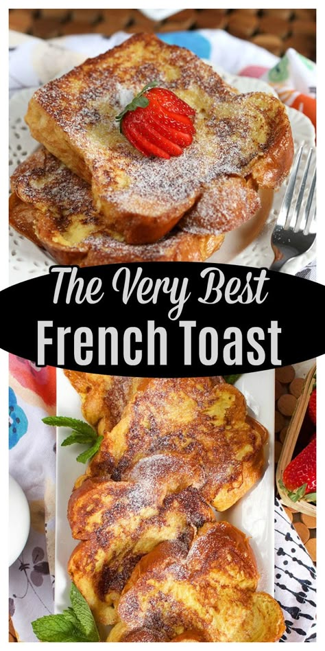 French Toast Recipe Heavy Cream, Best French Toast Recipe, French Toast Recipe Cinnamon, 2024 Meals, Hearty Bread, Awesome French Toast Recipe, The Best French Toast, Perfect French Toast, Homemade French Toast