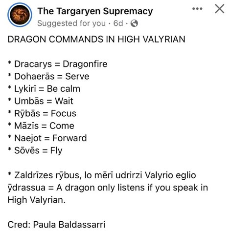 Targaryen Language, High Valyrian Alphabet, Valerian Language, High Valarion, High Valyrian Dragon Commands, High Valerian Alphabet, Dothraki Language, High Valerian Phrases, Targaryen Dragon Names