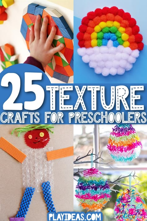 Touch Crafts Preschool, Texture Crafts For Preschool, 3d Art Work For Preschoolers, Texture Art For Kindergarten, Collage Activity For Preschoolers, Visual Art For Preschoolers, Preschool Texture Art, Texture Activities For Kindergarten, Texture Art Projects For Kindergarten