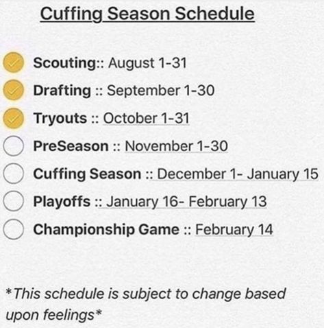 14+ Cuffing Season Memes To Laugh At While Crying And Scrolling Through Tinder Cuffing Season, Championship Game, Truth Hurts, September 1, To Laugh, Self Care, Feelings, Memes