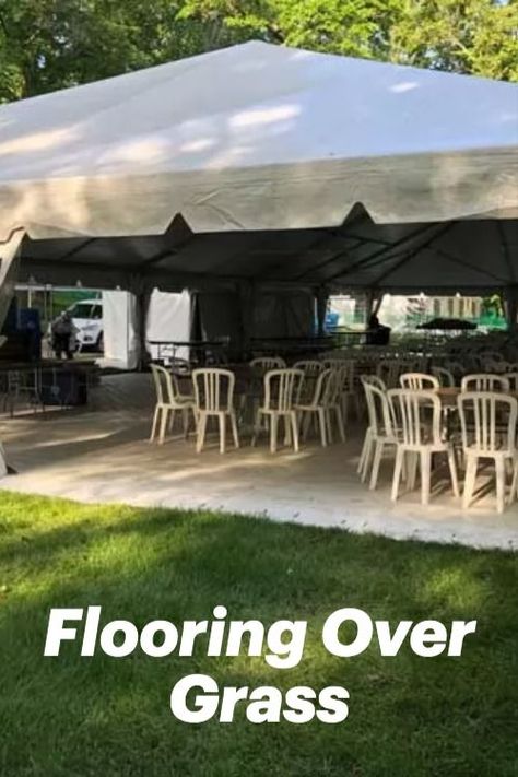 flooring over grass for event tent Gazebo Flooring Ideas Diy, Flooring For Outdoor Patio, Renter Friendly Patio Flooring, Outdoor Rug On Grass Yards Backyard, Cheapest Patio Flooring, Temporary Outdoor Flooring Ideas, Deck Tiles On Grass Backyard Ideas, Easy Patio Flooring Diy, Gazebo On Grass Ideas