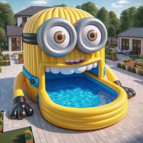 Summer is just around the corner and what better way to beat the heat than with a giant inflatable pool? But not just any pool, we're talking about the Hot Wheels Room, Inflatable Furniture, Christmas Presents For Kids, Inflatable Chair, Pool Activities, Superman Man Of Steel, The Minions, House Arch Design, Giant Inflatable