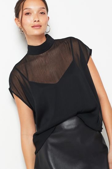 Sheer Top Outfit, Mother May I, Cap Sleeve Top, Newborn Dresses, Work Wear Women, Wedding Guest Dress Summer, Petite Jeans, Black Wrap Dress, Clothes Shopping