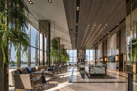 Lobby Hotel, Hotel Lobby Design, Lobby Interior Design, Sales Gallery, Hotel Lounge, Office Lobby, Lobby Lounge, Sales Center, Lobby Interior