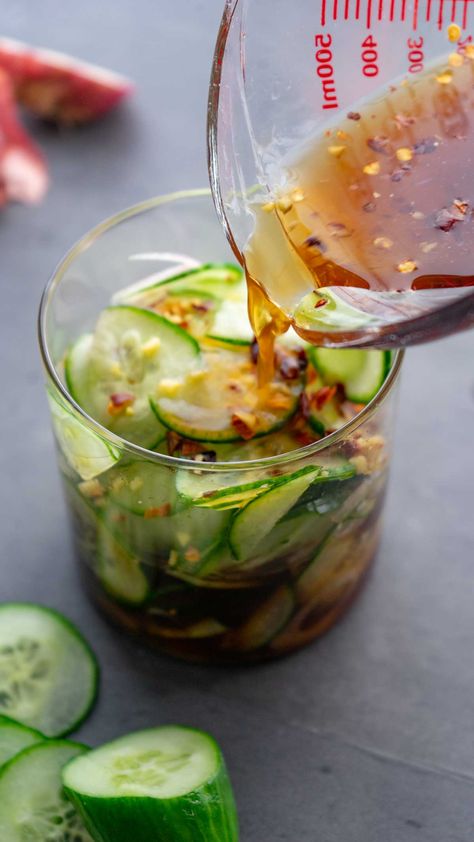 Asian Pickled Cucumbers - Cooking Like Kate Asian Pickles Cucumbers, Homemade Pickled Cucumbers, Diy Pickled Cucumbers, Homemade Cucumber Pickles, Asian Quick Pickled Cucumbers, Pickled Small Cucumbers, Korean Cucumber Pickle, Picked Cucumbers Recipe Asian, Thai Pickled Cucumbers