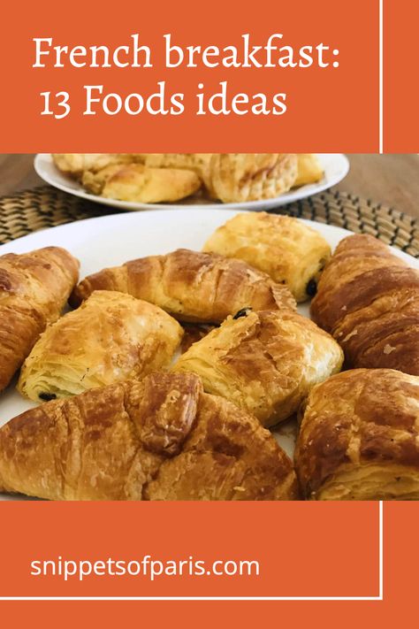 Find out what a typical French breakfast looks like, with ideas and dishes that you can prepare for that hearty meal in the morning. French Inspired Breakfast, French Brunch Menu Ideas, Typical French Breakfast, French Breakfast Recipes, Easy French Recipes, Cafe Creme, French Breakfast, Savory Crepes, Fruit Toppings