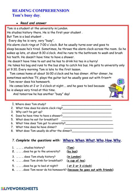 Reading comprehension online worksheet for Grade 5. You can do the exercises online or download the worksheet as pdf. Reading Grade 5 Worksheet, Grade 5 Lessons, Grade 5 English Comprehension Worksheets, Comprehension For Grade 5 In English, Grade 5 Worksheets English, Reading Comprehension Grade 2 Free, Comprehension Grade 5 Worksheet, Comprehension Exercises For Grade 3, Comprehension Grade 4 English