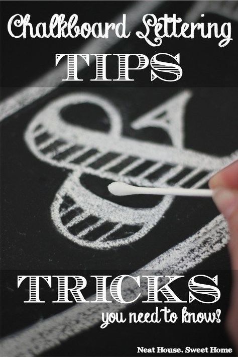 Find out how to make flawless chalkboard lettering with basic skills. I read many tutorials but couldn't believe how easy it was until I tried it myself. Chalkboard Art Tutorial, Chalkboard Drawing, Chalk Writing, Chalkboard Doodles, Chalkboard Writing, Blackboard Art, Chalkboard Fonts, Kitchen Chalkboard, Chalk Sign