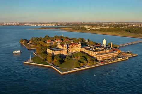 Ellis island N Y C New York Harbor, Apartment Architecture, Ellis Island, Historic Preservation, New York Travel, Unesco World Heritage, Heritage Site, Historical Sites, Us Travel