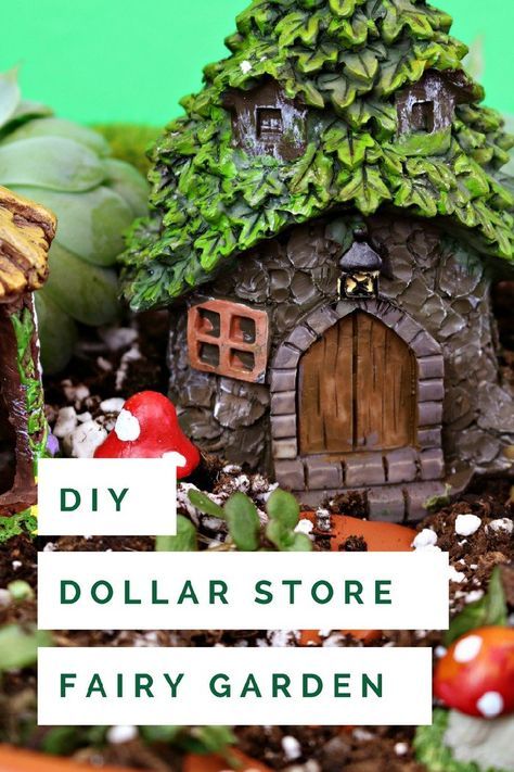 15 MINUTE DOLLAR STORE FAIRY GARDEN PEDESTAL #crafts #fairygarden #dollarstorecrafts Dollar Store Fairy Garden, Garden Pedestal, Kids Fairy Garden, Indoor Fairy Gardens, Diy Fairy Garden, Fairy Garden Plants, Fairy Garden Furniture, Fairies Garden, Fairy House Diy