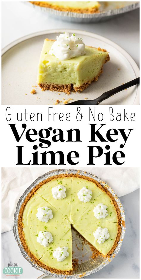 Vegan Key Lime Pie Recipe, Vegan Key Lime Pie, Vegan Key Lime, Key Lime Tarts, Tarte Vegan, Key Lime Pie Easy, Vegan Pies, Key Lime Pie Recipe, Lime Tart