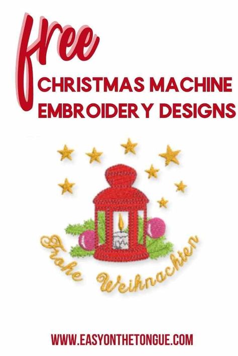 Free Christmas Embroidery designs are available in every shape, size and format but you don't always know where to find these adorable places. Here is a list of really quality designs. #freeembroiderydesigns #christmasembroiderydesigns #freechristmasdesigns Free Christmas Embroidery Patterns, Free Embroidery Designs Pes, Embroidering Machine, Free Embroidery Patterns Machine, Machine Embroidery Christmas, Christmas Applique Designs, Free Machine Embroidery Designs Patterns, Holiday Embroidery, Christmas Embroidery Patterns