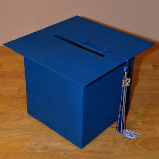 Nancy's Craft Spot- Graduation 'Hat' Card Box Graduation Open House Ideas, Graduation Card Boxes, College Grad Party, Graduation Open House, Trunk Party, Open House Ideas, Senior Graduation Party, Graduation Open Houses, Graduation Party Diy