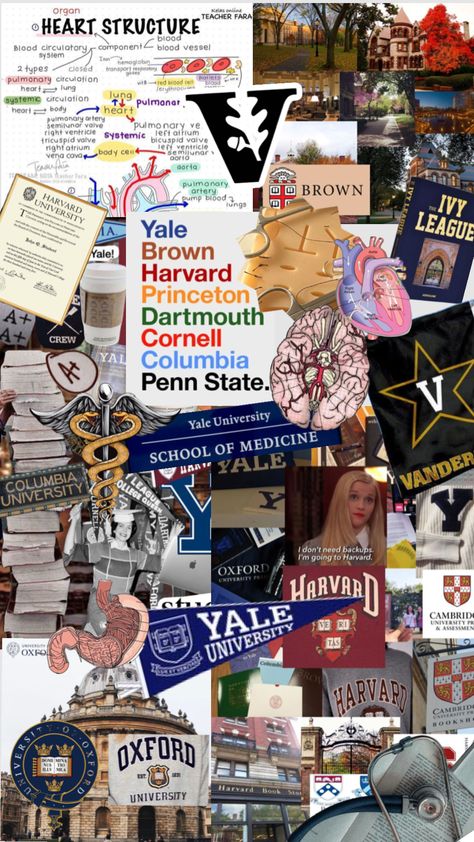 #ivyleague #yale #harvard #medical #vanderbilt Study To Success, Ivy League Aesthetic, University Inspiration, Dream University, Law School Inspiration, Ivy League Schools, The Ivy League, College Vision Board, College Motivation