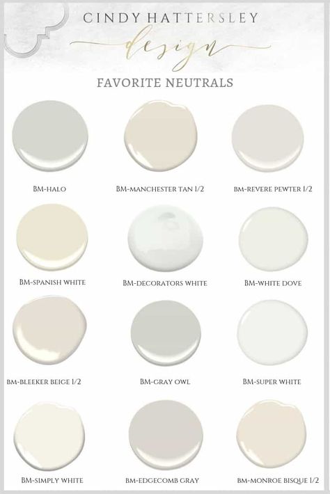 my favorite interior paint colors Indoor Paint Colors, Best Neutral Paint Colors, Cindy Hattersley, Interior Paint Colors Schemes, Best White Paint, Indoor Paint, Farmhouse Paint Colors, Farmhouse Paint, Neutral Paint Colors