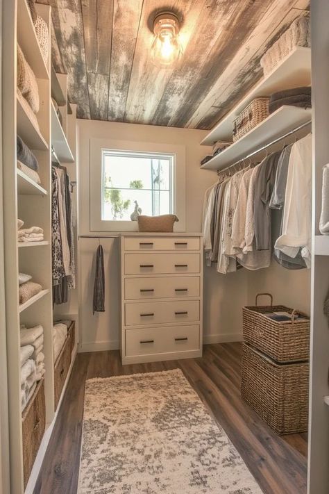 "Create a dream Walk-In Closet on a budget with this DIY project! 🛠️👗 Perfect for maximizing storage and style. #DIYCloset #WalkInClosetDIY #BudgetFriendlyDecor" Small Walkin Closet, Small Walk In Closet Organization, Closet On A Budget, Small Master Closet, Diy Walk In Closet, Organizing Walk In Closet, Master Closet Design, Small Walk In Closet, Small Closet Space