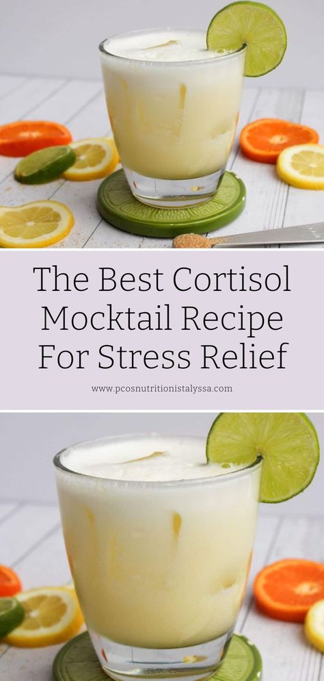 Discover the adrenal cocktail recipe with amazing benefits for your health! This DIY drink made with coconut water is easy to prepare and perfect for bedtime. Try this pineapple cortisol drink for hormone balancing and see why it's a great PCOS drink and summer mocktail – the ultimate cortisol mocktail for learning how to balance cortisol. Adrenal Cocktail Recipe, Pineapple Coconut Water, Balance Cortisol, Summer Mocktail, Adrenal Cocktail, Lower Cortisol, Pineapple Margarita, Healthy Drinks Recipes, Mocktail Recipe