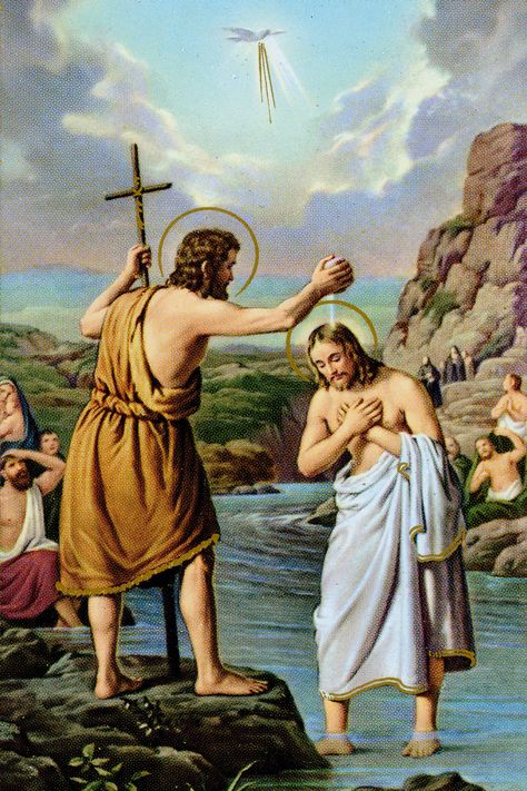 Jesus Baptised, Mary Magdalene And Jesus, Pictures With Meaning, Jesus Son Of God, Blessed Mother Statue, Jesus Christ Painting, Church Pictures, Jesus Christ Artwork, Religious Pictures