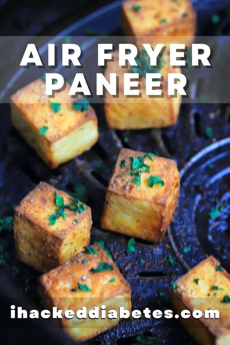 Recipes Using Paneer Cheese, What To Make With Paneer, Indian Cheese Paneer Recipes, Airfryer Paneer Recipes, Paneer Air Fryer, Paneer Recipes Air Fryer, Fried Paneer Recipes, Keto Paneer Recipes, Airfryer Vegetarian Recipes