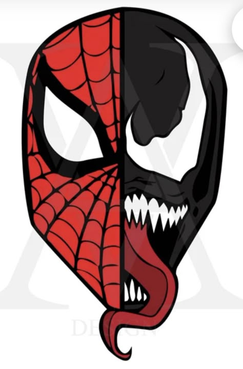 Spiderman Art Easy, Vemon Spiderman Drawing, Venom X Spiderman, Spiderman Mask Drawing, Spider Man Drawing Easy, Venom Art Drawing Easy, Spiderman Logo Sketch, Venom Doodle Art, Marvel Cartoon Drawings