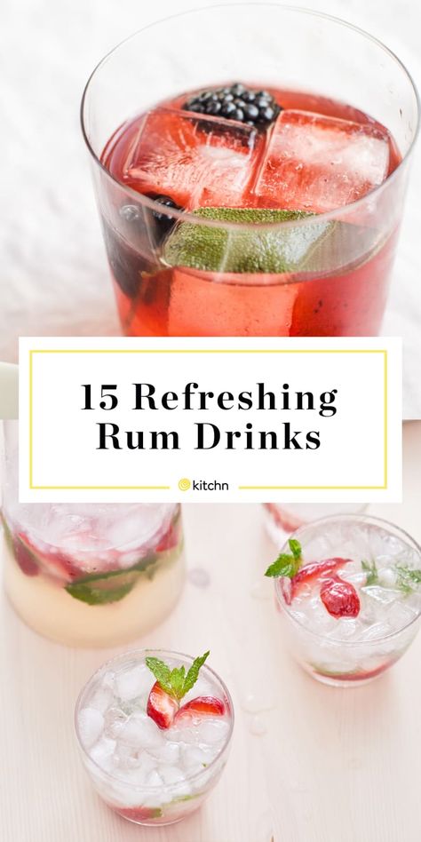 Rum Pitcher Cocktails, Rum Haven Drink Recipes, Mixed Rum Drinks, Low Calorie Rum Cocktails, Strawberry Rum Drinks Recipes, Rum Craft Cocktails, Citrus Rum Cocktails, Strawberry Rum Cocktails, Rum Wedding Cocktails