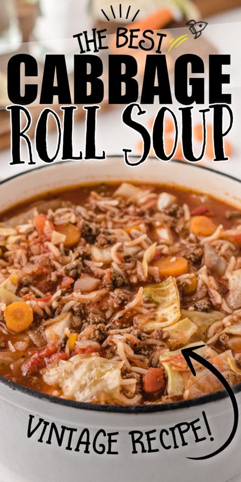 Crockpot Cabbage Roll Soup, Cabbage Roll Soup Recipe, Cabbage Soup Crockpot, Cabbage Soup Diet Plan, Unstuffed Cabbage Roll Soup, Slow Cooker Cabbage Rolls, Lazy Cabbage Rolls, Easy Cabbage Rolls, Unstuffed Cabbage Rolls