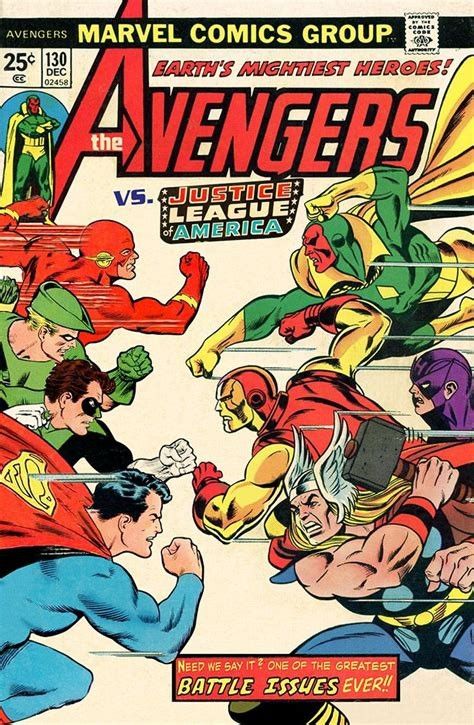 Avengers Vs Justice League, Marvel Heroes Comics, Marvel And Dc Crossover, Cosmic Comics, Marvel Comics Covers, Classic Comic Books, Comic Poster, Dc Comics Artwork, Marvel Vs Dc