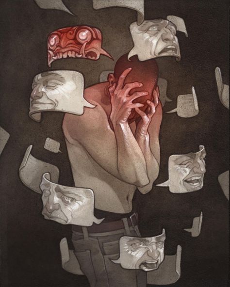 Embark the evocative world of mental health illustrations with us, where art meets empathy. Dive into visuals that speak emotions and foster understanding! Wylie Beckert, Dark Art Drawings, Arte Inspo, Ap Art, Creepy Art, Fantasy Artist, A Drawing, Surreal Art, Aesthetic Art