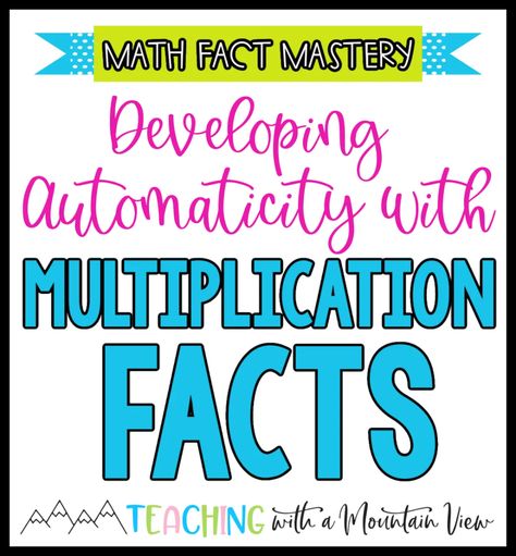 Multiplication Math Facts, Multiplication Facts Songs, Mastering Multiplication Facts, How To Teach Multiplication Facts, How To Teach Math Facts, Math Fact Fluency Multiplication, Multiplication Facts Party, Multiplication Fact Practice, Memorize Multiplication Facts