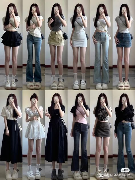 #fashion #girl #aesthetic #kpop Outfits To Go To The Mall, Outfits For Korea, Mall Fits, Ootd Korean Style Casual, Peony Aesthetic, Fairy Grunge Style, Ootd Korean Style, Mall Outfit, Simple Style Outfits