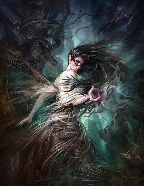 Court of Shadows by AnnPars.deviantart.com on @DeviantArt Wind Fairy, Wind Dancer, Blue Daisies, Fairy Pools, Fairy Wallpaper, Mtg Art, Fantasy Artist, Arte Fantasy, Wizards Of The Coast