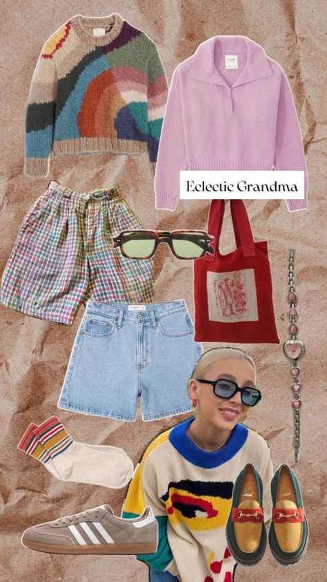 🌟 Explore eclectic grandpa vibes with our unique #OutfitInspiration collection. Elevate your women's fashion game with curated outfit ideas that blend nostalgia and modern style. Unleash your fashion creativity today! 👗✨ #outfitinspo #eclecticgrandma #eclecticgrandpa #emmachamberlain #adidas Grandma Outfit, Grandpa Fashion, Grandma Clothes, Eclectic Outfits, Eclectic Grandpa, Grandpa Style, 자수 디자인, Eclectic Fashion, Fall Winter Outfits