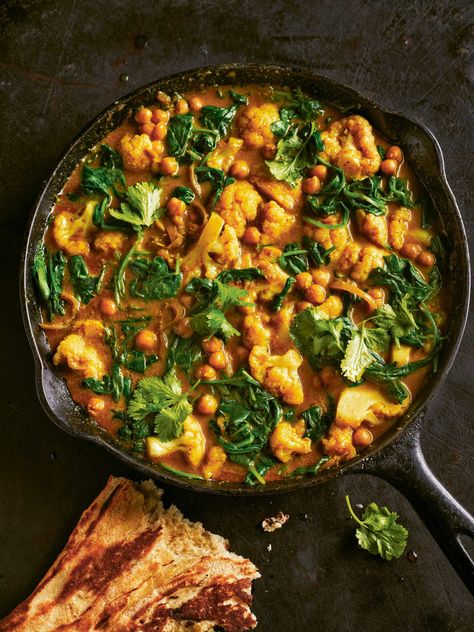 Rick Stein Vegetarian Cauliflower & Chickpea Curry Recipe | Simple Suppers Rachel Ama, Cauliflower And Chickpea Curry, Cauliflower Chickpea, Meera Sodha, Coronation Chicken, Chickpea Curry Recipe, Chickpea Coconut Curry, Slow Cooker Sweet Potatoes, Rick Stein