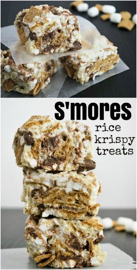 Krispie Treats Recipe, Delicious Rice, Cereal Treats, Krispy Treats, Rice Krispy, Treats Recipes, Rice Crispy Treats, Summer Snacks, S'mores