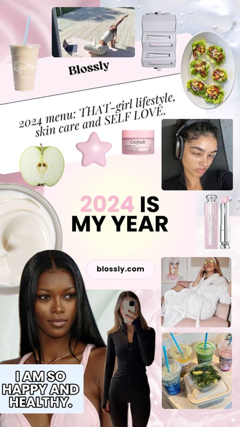 #healthylifestyle #healthylifestylemotivation #healthandwellness #healthyhabits #2024visionboard #visionboard #2024quotes #2024goals #2024 #newyeargoals #glowup Clean Mindset, New Year Better Me, Igari Makeup, Rich Baddie, Baddie Energy, Nothing Changes If Nothing Changes, Baddie Lifestyle, Better Version Of Myself, Manifest Board