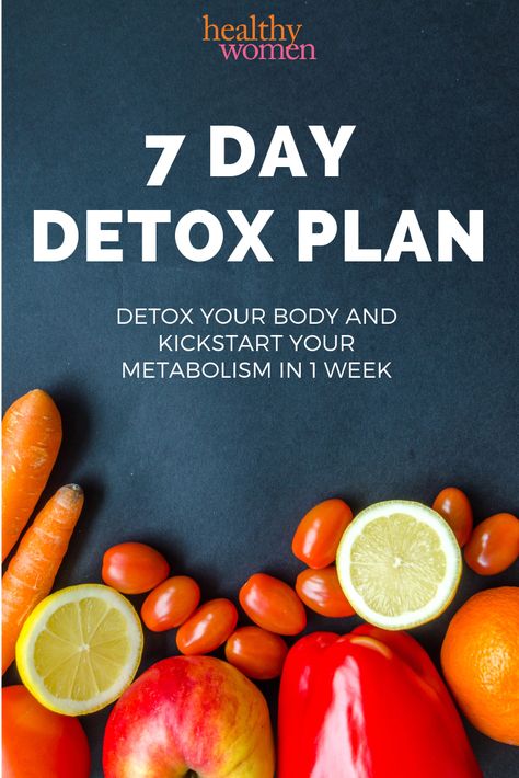 Need a kickstart to your diet or you feel like your body needs a reboot? Try this 7 Day Detox Plan that will jumpstart your metabolism in no time. 7 recipes are included! Jump Start Diet, 7 Day Detox Cleanse, Kick Start Diet, 10 Day Detox Diet, Detoxification Diet, 10 Day Detox, Detox Cleanse Diet, Body Cleanse Diet, 7 Day Detox