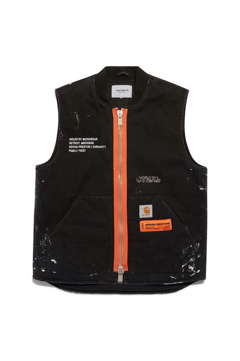 Utility Vest, Vest Designs, Heron Preston, Sports Uniforms, Mens Wear, Carhartt Wip, Mens Street Style, Preston, Moda Masculina