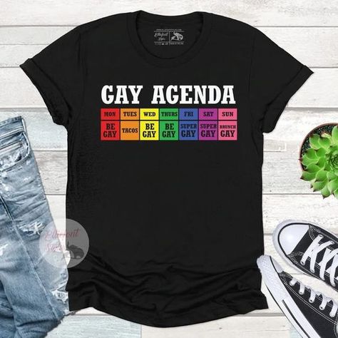 I love the quality of the fabric it is very fresh and the colors vivid. Lgbtq Shirts, Gay Clothes, Rainbow Tshirt, Lesbian Shirt, Flag Lgbt, Rainbow Flag Lgbt, Lgbt Quotes, Lesbian Shirts, Gay Shirts