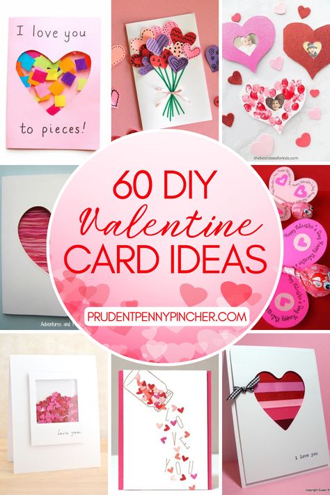 Spread some romance during the season of love with these handmade DIY Valentine cards. From cute and funny homemade valentine’s day cards for kids to make at school or home to creative DIY stampin' up romantic cards for adults, there are plenty of DIY Valentine card ideas for inspiration that make great DIY Valentine gifts and Valentine's Day crafts for kids and adults. Cheap Valentines Day Ideas, Valentine Cards To Make, Homemade Valentines Day, Valentines Day Cards Diy, Homemade Valentines Day Cards, Diy Valentines Cards, Diy Valentine's Day Decorations, Cadeau Parents, Valentine Cards Handmade